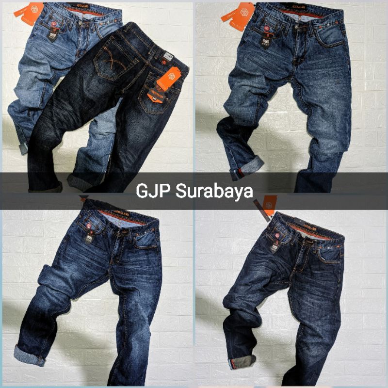 Barang baru celana jeans pria pensil skinny premium size 27 - 38