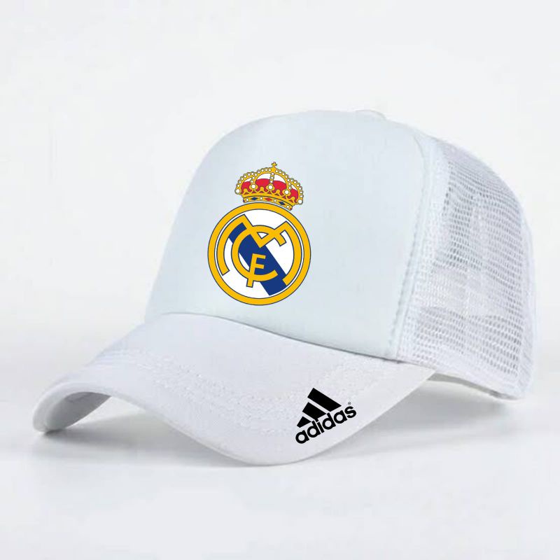 Topi Trucker/Snapback/Topi Jaring/Topi Sablon Real Madrid/Topi Fans  Real Madrid