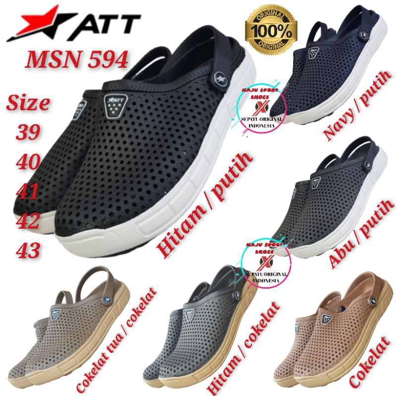 ATT MSN 594 / ATT MSL 562 / ATT MSM 562 - SENDAL KARET ORIGINAL ATT PRIA / SENDAL BAIM / SENDAL FLIP FLOP