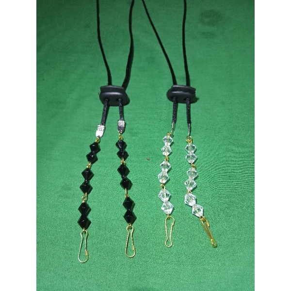 konektor 2 in 1 kristal/strap masker