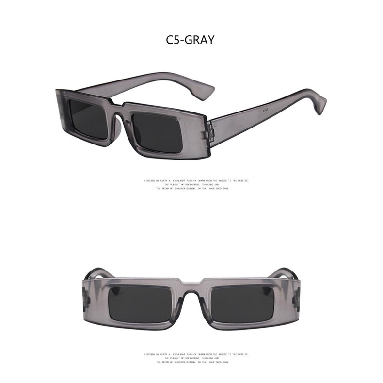 2021 European and American simple square ins trend fashion small frame men and women sunglasses