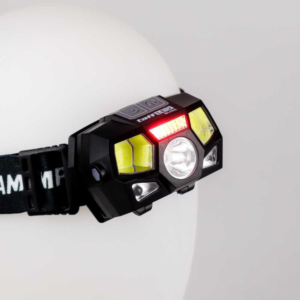 TaffLED Headlamp Rechargeable USB senter Kepala LED Motion XPE+COB 10000 Lumens BL066