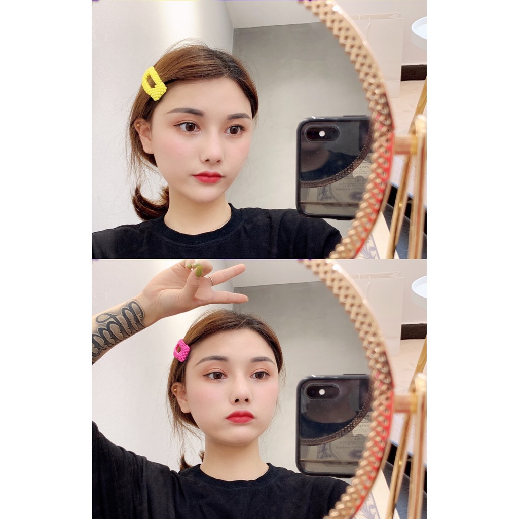 DF Fasion Jepit Rambut Hairclip Warna-Warni Model Dengan Mutiara Gaya Korea Untuk Wanita