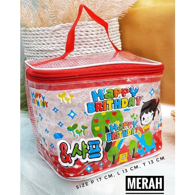 POUCH KOSMETIK MIKA MODEL KERANJANG ANEKA MOTIF