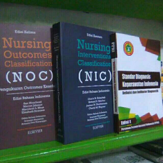 Buku nanda nic noc satu paket isi 3 buku terdiri dari SDKI, NIC dan NOC