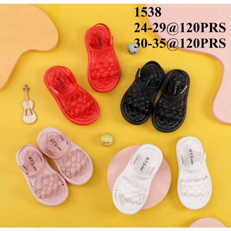 Sendal,sepatu,jelly,karet,anak,anak,motif,anyaman,import,HYS,1538