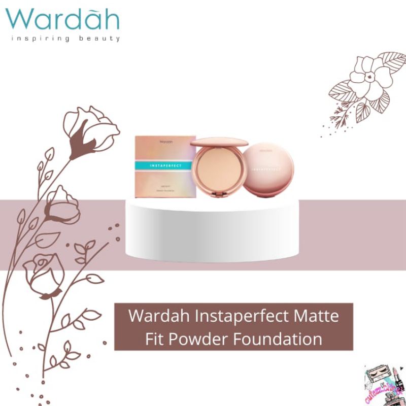 ☃Cutezz_Ching1☃Wardah Instaperfect Matte Fit Powder Foundation 13g