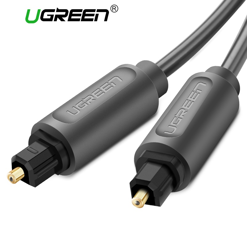 UGREEN Kabel Toslink SPDIF Fiber Optic Audio Male Ke Male 1.5M - 70891 - Black