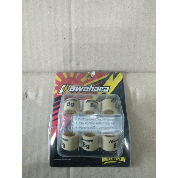 sprepart ROLLER RACING-WEIGHT RACING KAWAHARA 8GRAM HONDA BEAT KARBU-SCOOPY KARBU bagus