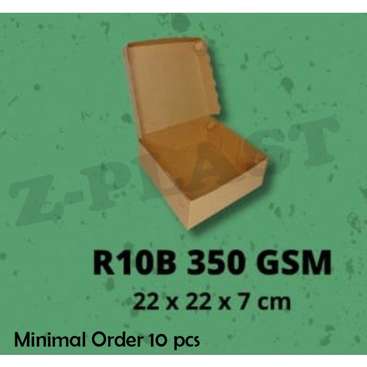 

Dus Coklat R10B Kraft 22x22 cm / Kotak Nasi R10B / Box Nasi Coklat