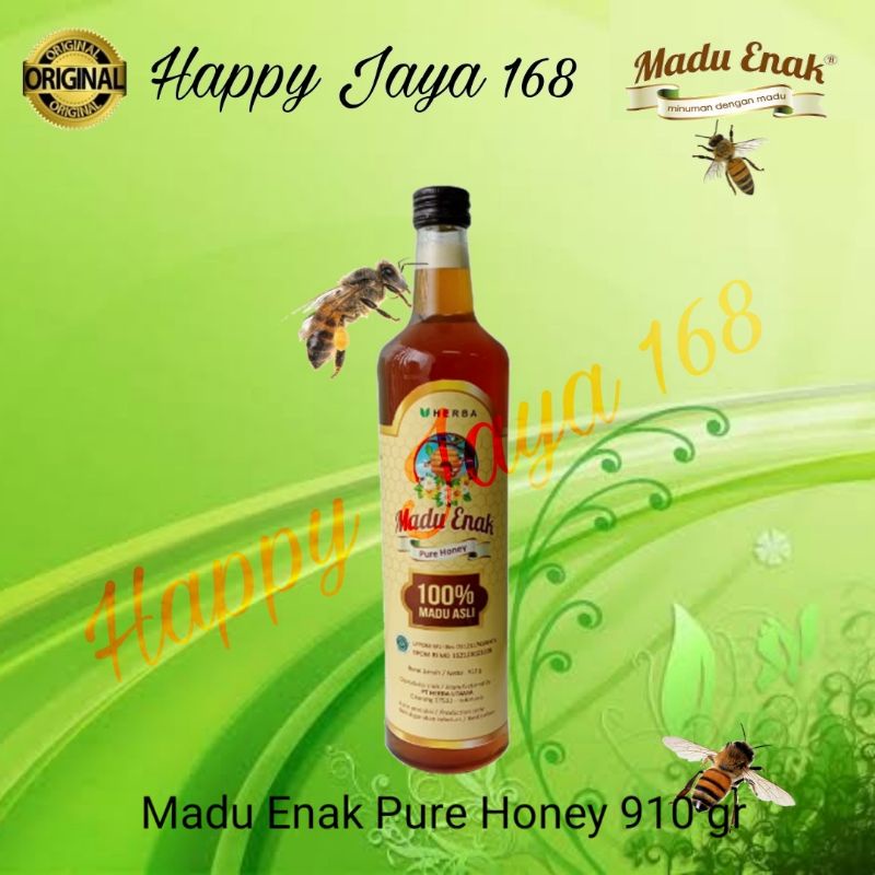 Madu Enak Pure Honey Premium Plus Bee Pollen Royal Jelly 910 gr