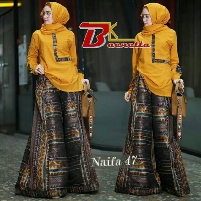 Setelan Kulot Naifa 47 by Baenetta