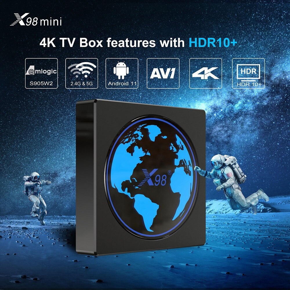 X98 MINI - Android OS Smart TV Box 4K UHD - Android Set Top Box Terbaru - Membuat TV Anda Menjadi SMART TV