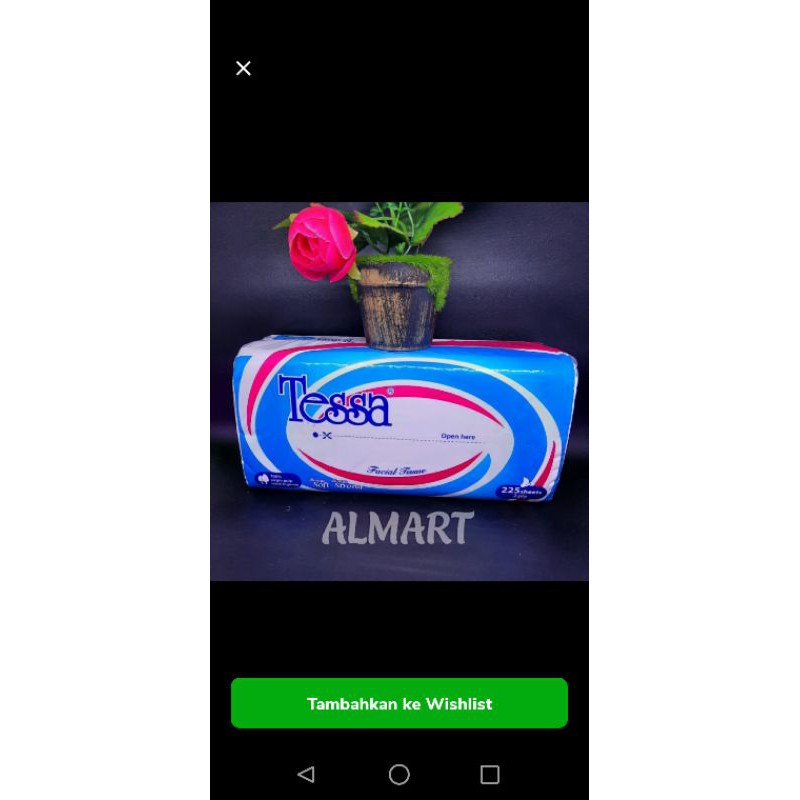 tissue kering tessa 225 lembar
