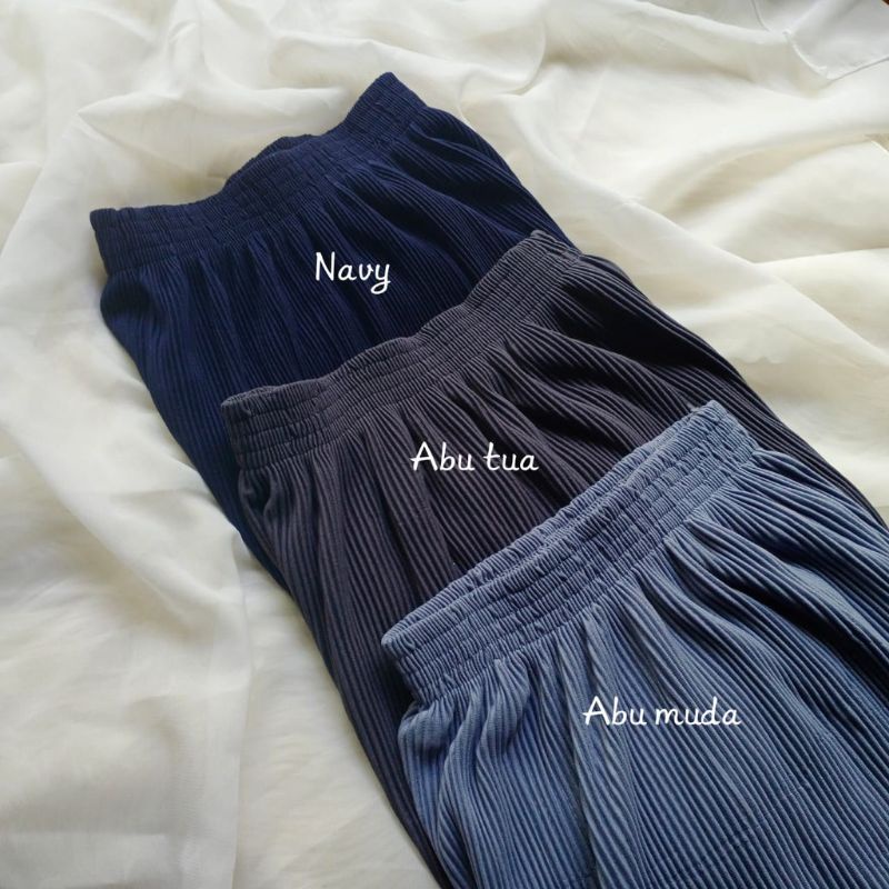 Rok Span Plisket, Rok Span Pleated, Via Skirt Rok Midi Skirt, Rok Plisket Lidi Premium Hyget