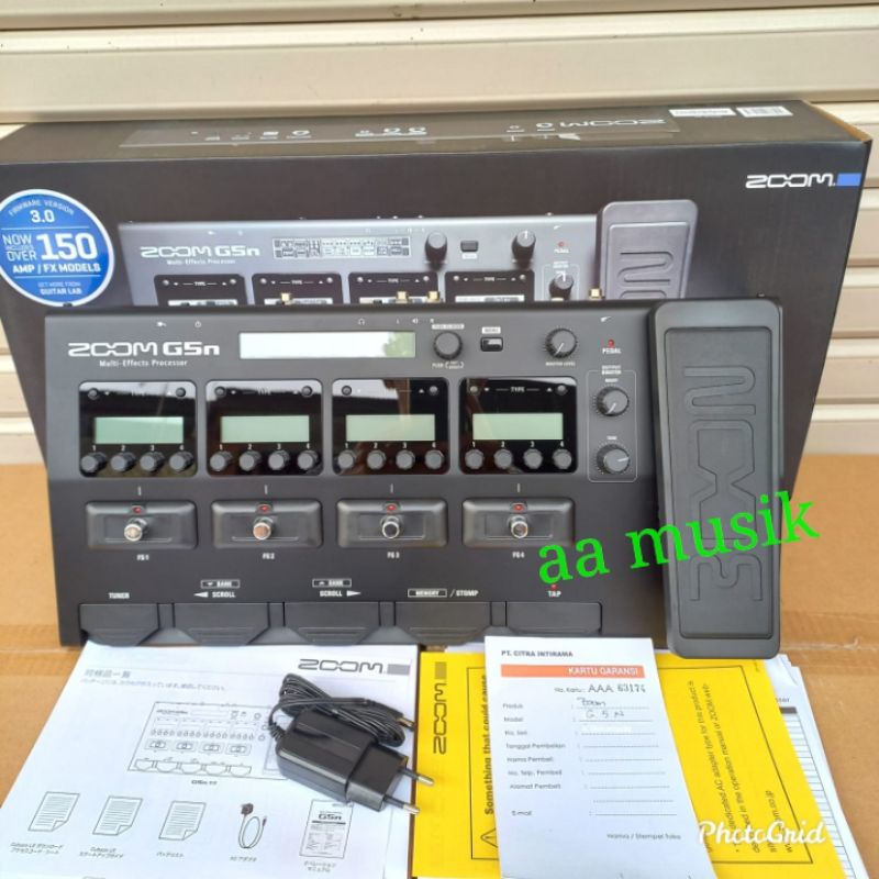 EFFECT GITAR ZOOM G5N ORIGINAL GARANSI 1 TAHUN ZOOM G 5 N