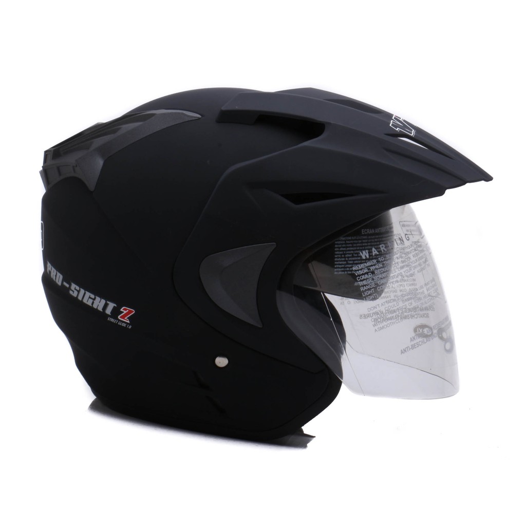 [Helm Dewasa] WTO Helmet Pro-Sight - Double Visor - Hitam Doff