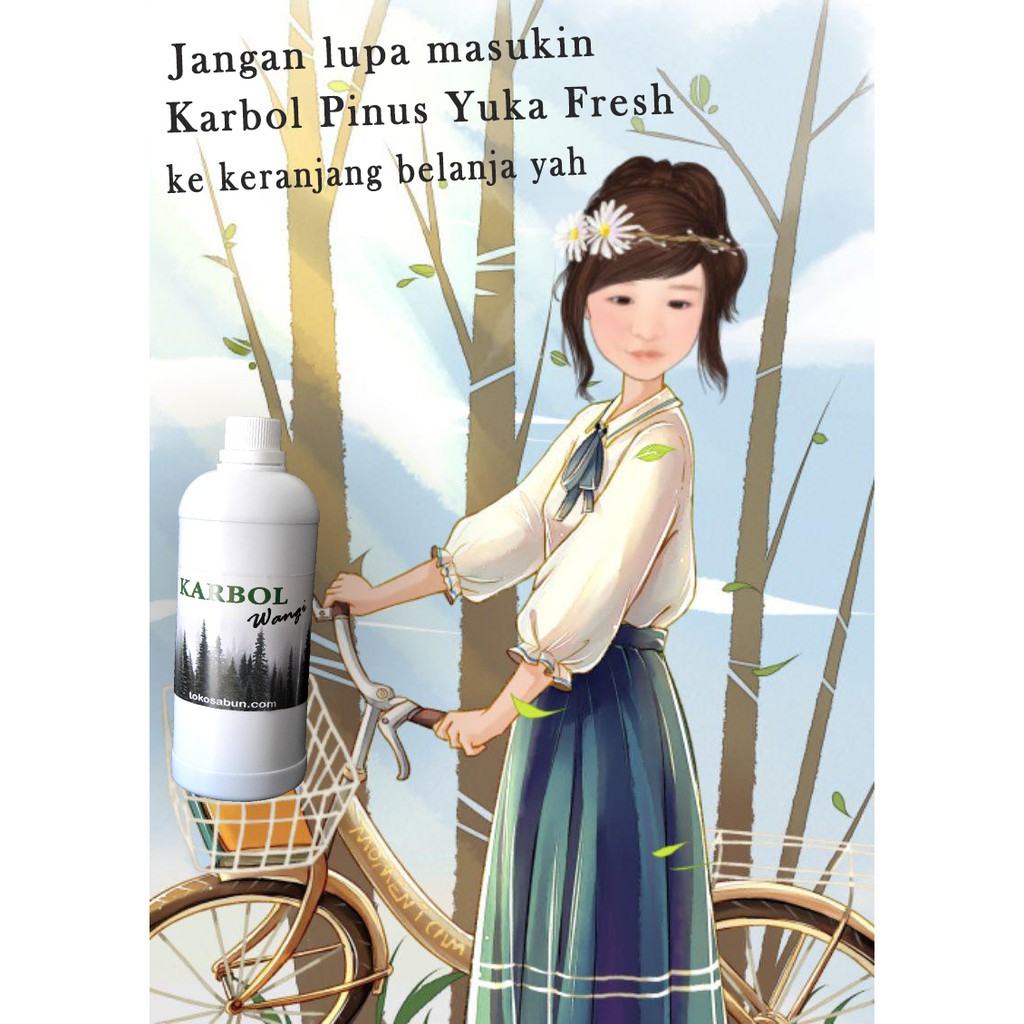 YUKA Karbol Wangi 1 Liter  Dengan Pinus Asli