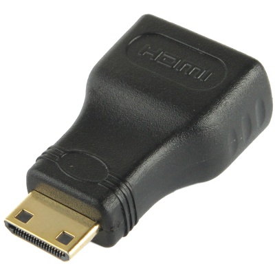 FSU Adapter Konverter HDMI Male ke HDMI 19 Pin Female Gold Plated - SHH10 - Black