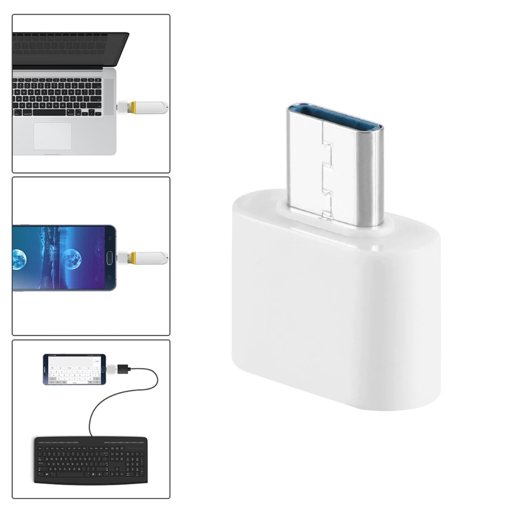 Adapter OTG Micro USB Tipe C Male Ke USB Female Untuk Smartphone Android