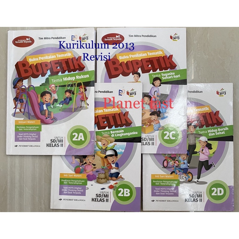BUPETIK SD/MI kelas 2A 2B 2C 2D Semester 1 edisi revisi kurikulum 2013 (BEKAS)