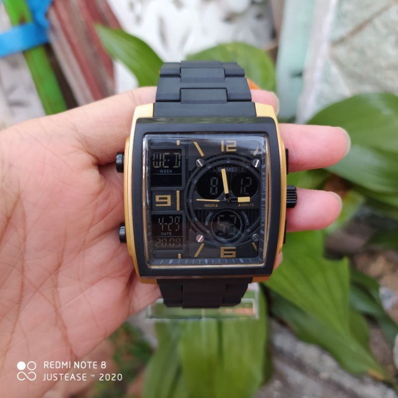 RANTAI MIKA [Bisa COD] Jam Tangan SKMEI 1274 Full Black Original Anti Air