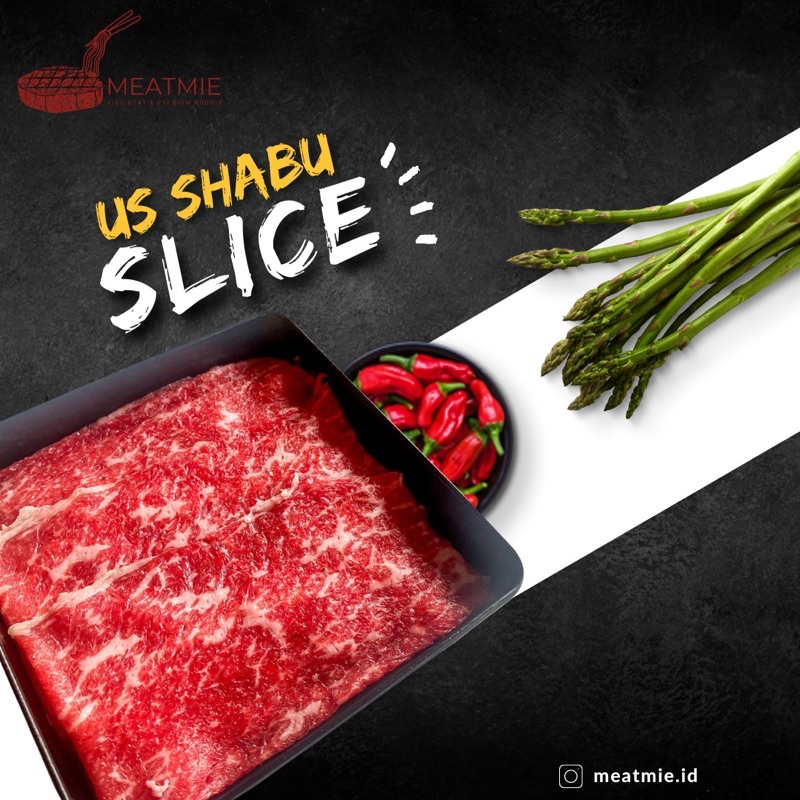 

US SHABU BEEF SLICE LESS FAT 500gr