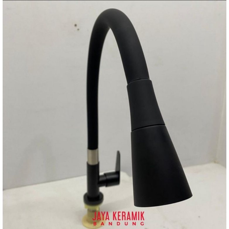 KRAN SINK MEJA | KRAN CUCI PIRING FLEXIBLE HITAM | BANO