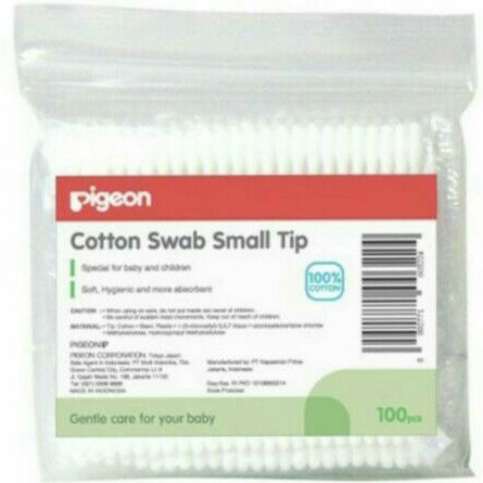 Pigeon Cutton Swab Small Tip 100pcs / Cuttonbud / Pembersih Telinga Bayi