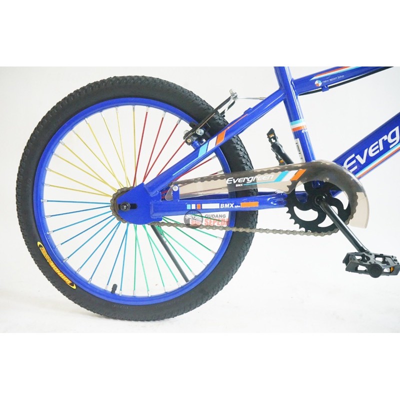 sepeda bmx evergreen 20 inch ready siap pakai sudah rakit cowok bisa COD kredit cicilan B1 SNI speda-7