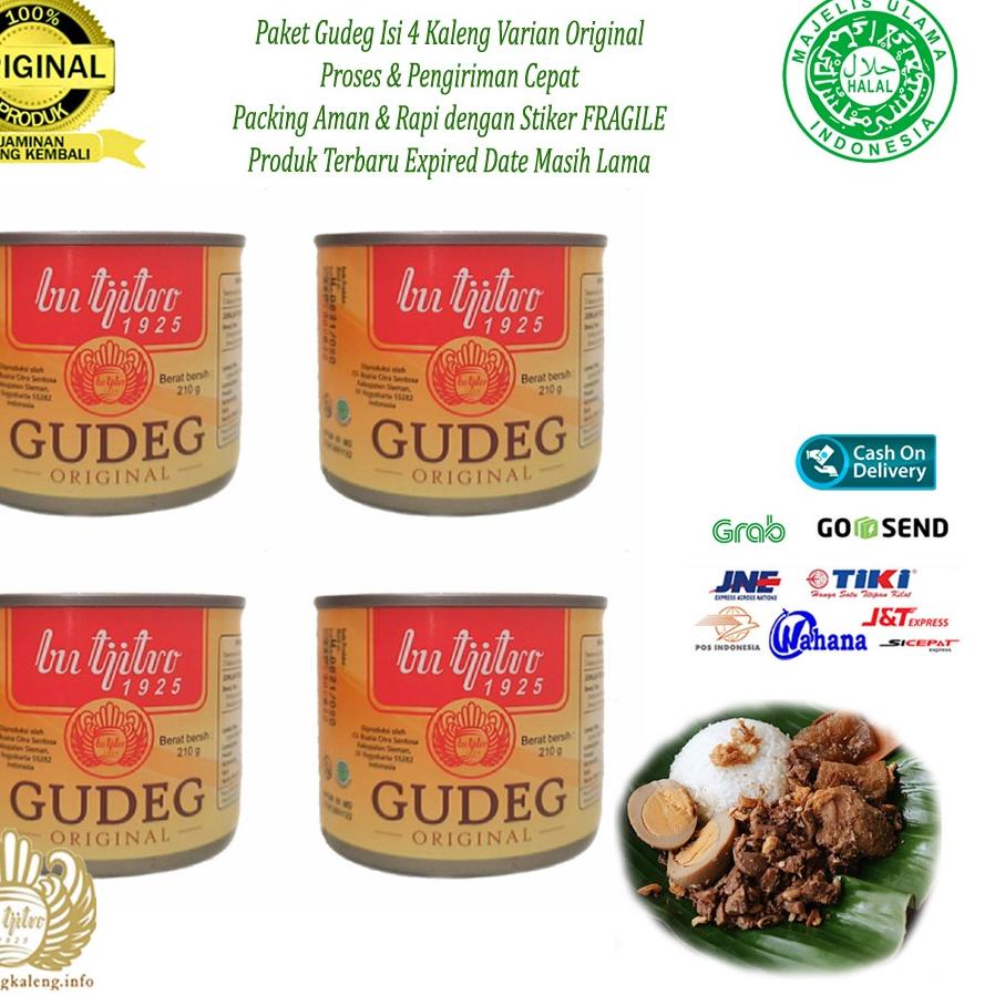 

Yang terbaru--Gudeg Kaleng Bu Tjitro Original Paket Hemat Special Promo - Isi 4Pcs