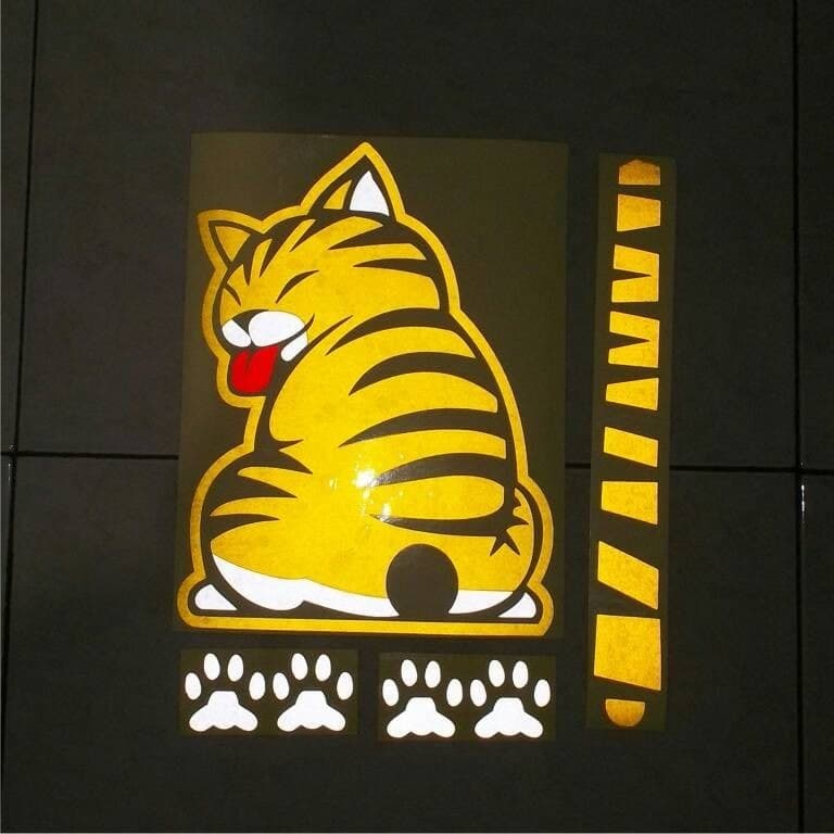 

CAR WIPER CUTE CAT STICKER DX