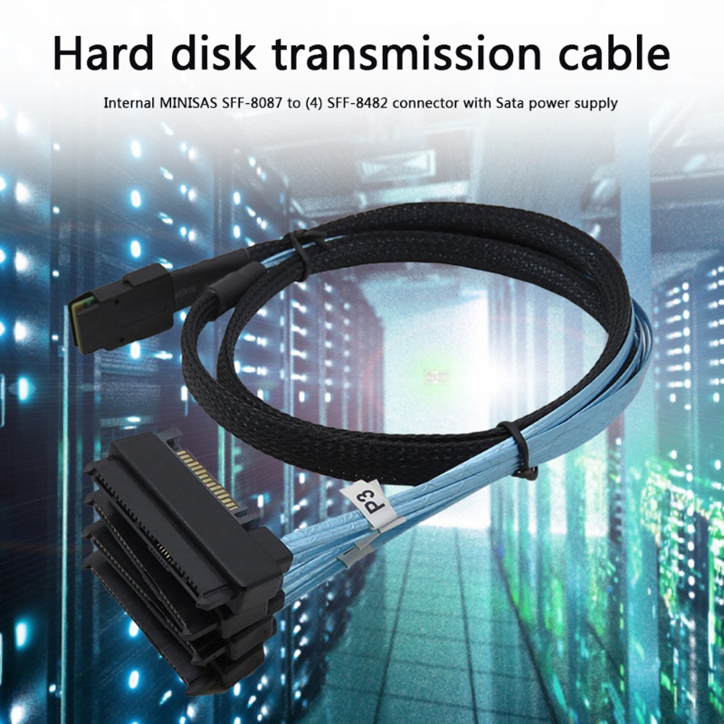 Btsg Kabel Power Splitter Hardisk 36P SFF 8087ke4 29P SFF-8482 Extension Cable Untuk Hard Disk Power