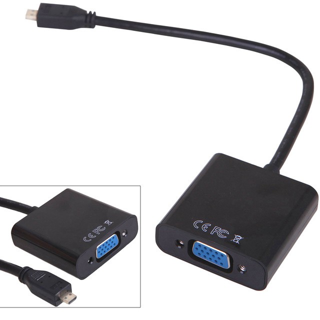 Kabel Converter Micro HDMI male to VGA Female