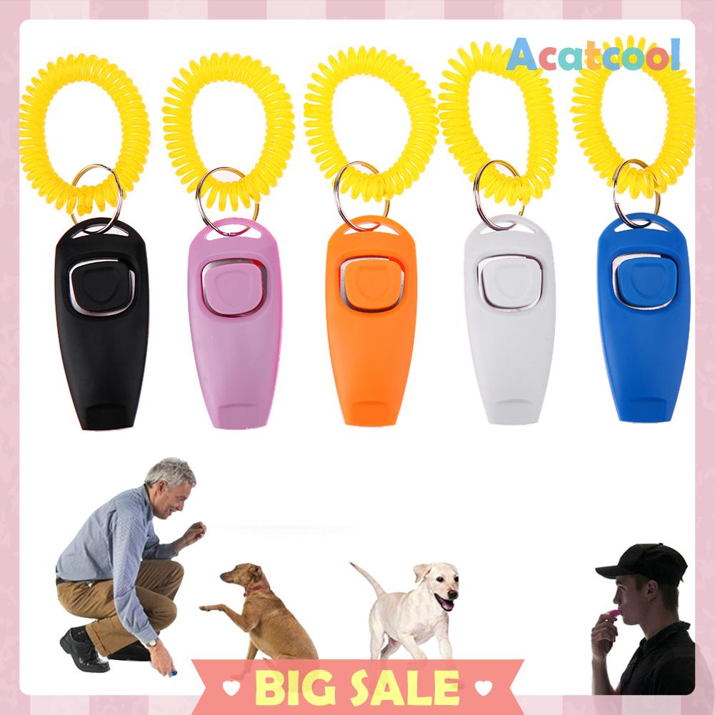 Clicker Dengan Suara Dan Strap Pergelangan Tangan Untuk Melatih Anjing / Kucing