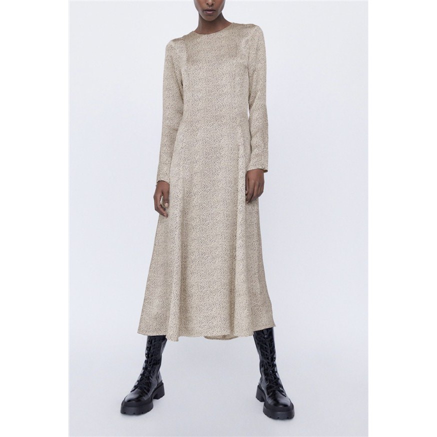 DRESS POLKADOT ZARA / FLOWING DRESS 31244 / DRESS MIDI IMPORT MURAH