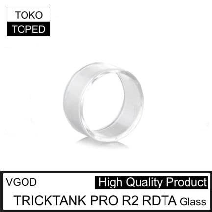 VGOD TRICKTANK PRO R2 RDTA Replacement Glass | v2 kaca pengganti vape