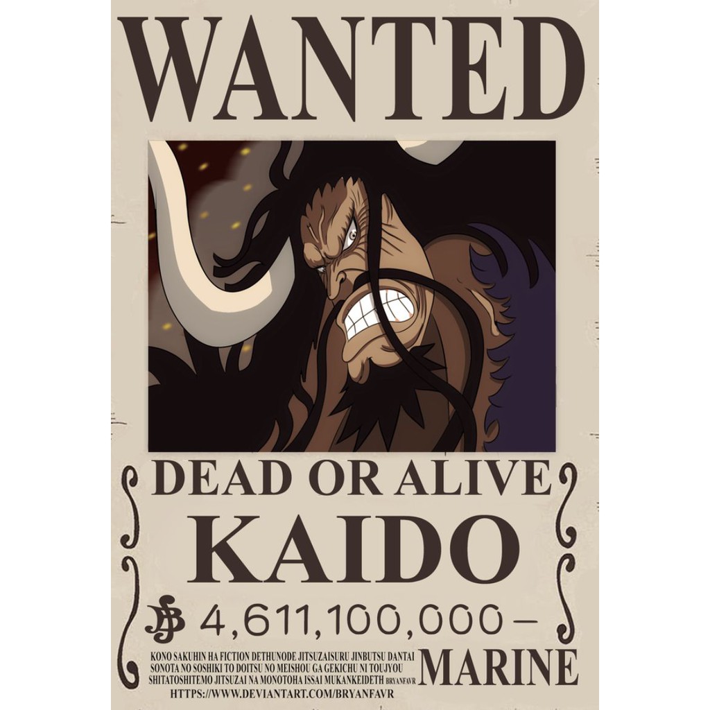 Sticker Poster Bounty One Piece Mugiwara Crew Vintage by Okashi Store-6