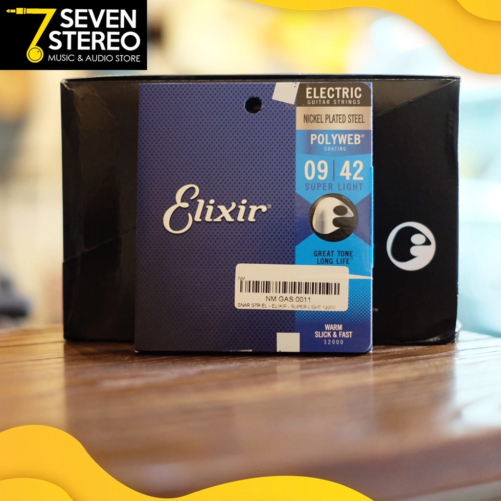 Elixir 12000 Polyweb Coated 09 - 42 Electric String