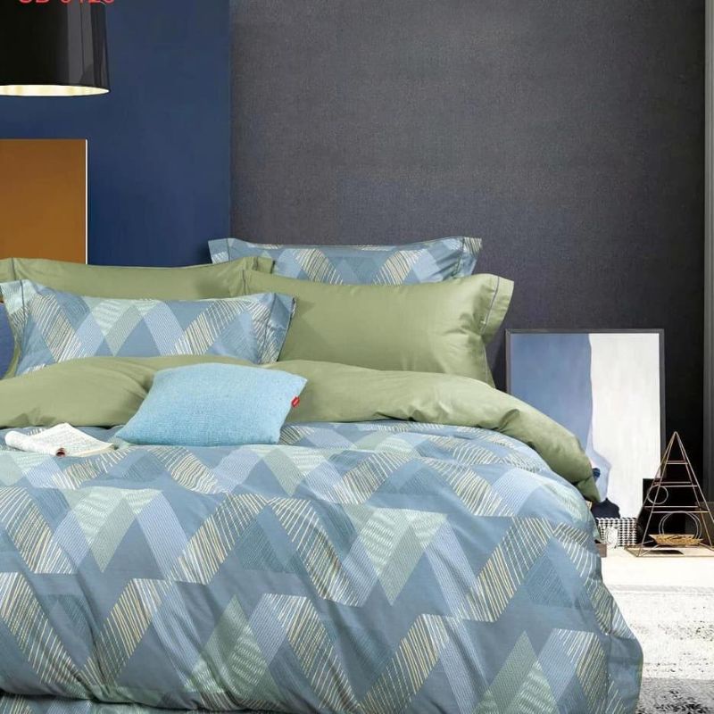 Seprei katun Jepang motif abstrak