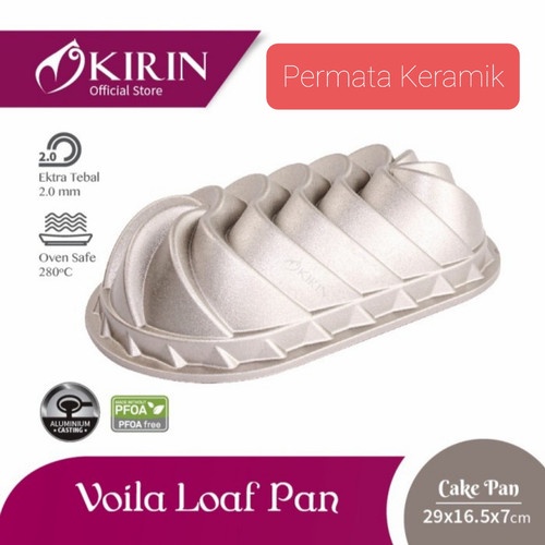 KIRIN Cetakan Loyang Kue Anti Lengket Stainless Voila Loaf Pan