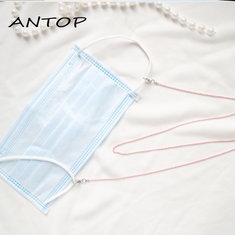 Fashion Masker Wajah Tali Leher Lanyard Rantai Masker Wajah Anti-hilang Kalung Wanita ANTOP