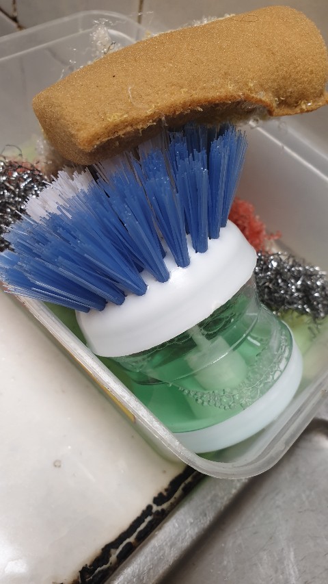 Sikat Cuci Piring Dispenser -alat Dapur Cuci Piring Tartsmet (hhd-180)