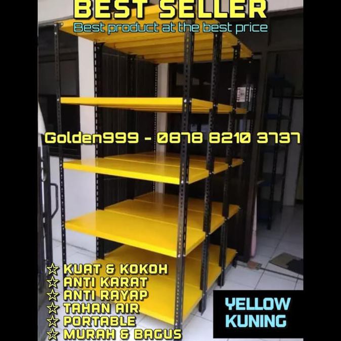 Rak Besi 5 Susun Uk.60X100X200 Cm Kualitas Bagus&Termurah  Via Pickup Wahidirwanto6Store