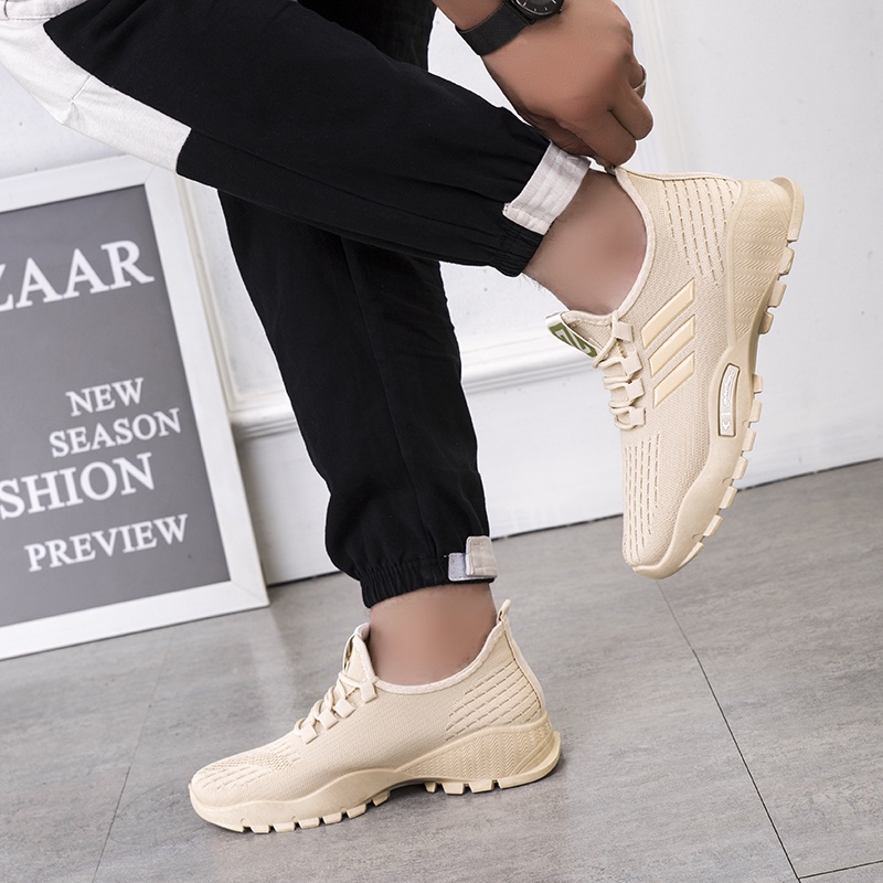 Mainland Sepatu Sneakers Pria Trendy Kasual Fashion Sepatu Kerja Kuliah Outdoor MR133