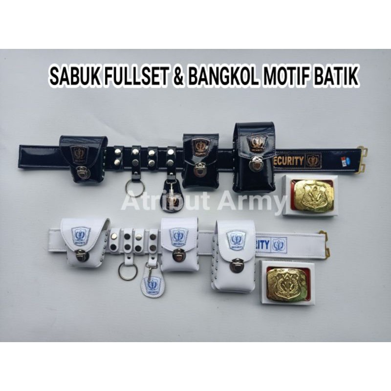 Sabuk Kopel PDL Security ( TR ) FULL SET dan BANGKOL MOTIF BATIK - KS04R