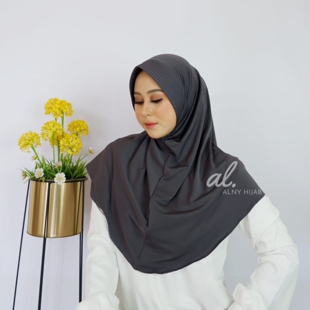 Jilbab bergo Hamidah Jersey / Hijab Jersey / jilbab sport / Hijab Instan Jersey Pinguin