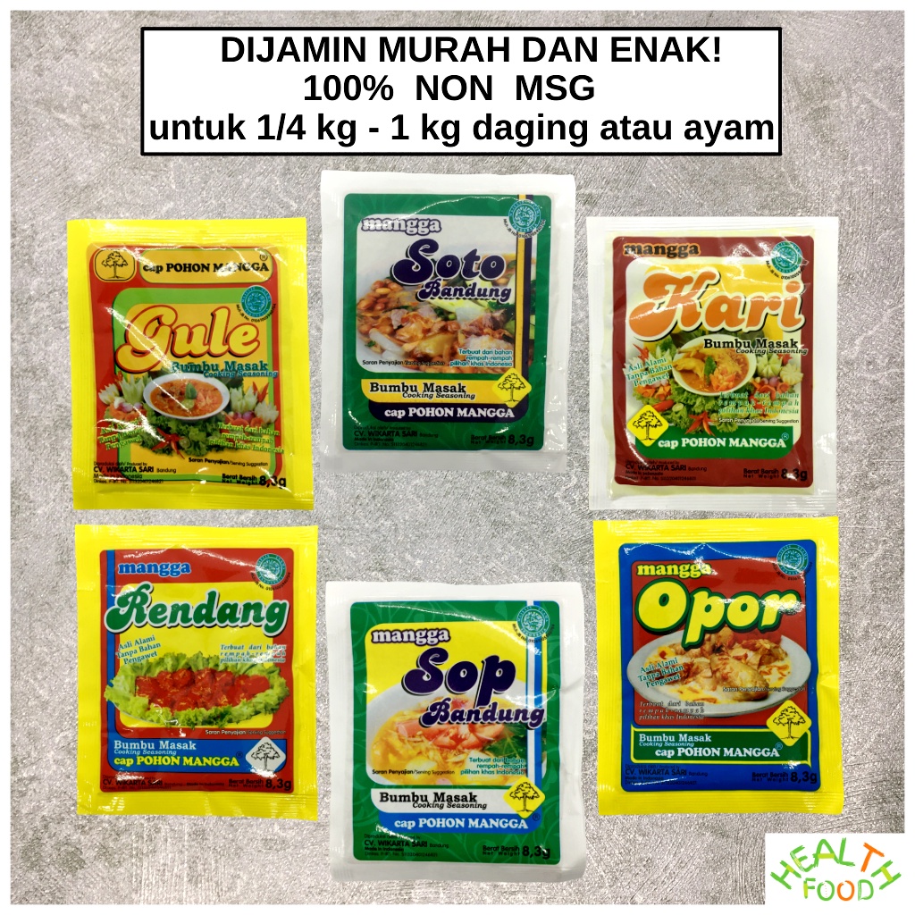 bumbu instan bumbu rendang padang instan bumbu bubuk kari kare bumbu gulai gule bumbu sop opor ayam