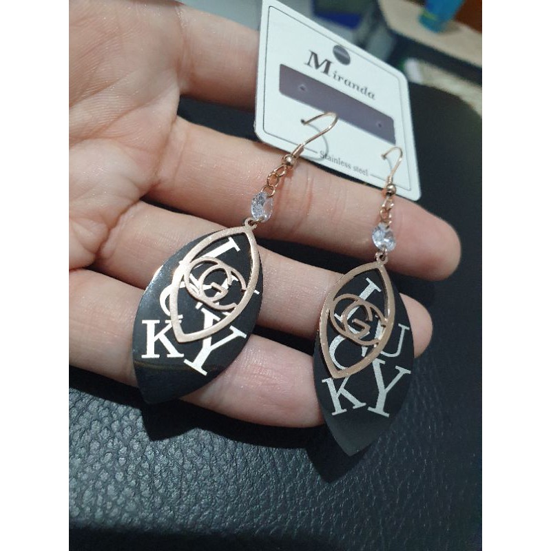 Anting Titanium asli anting giwang titanium Stainless steel Rosegold antt 09