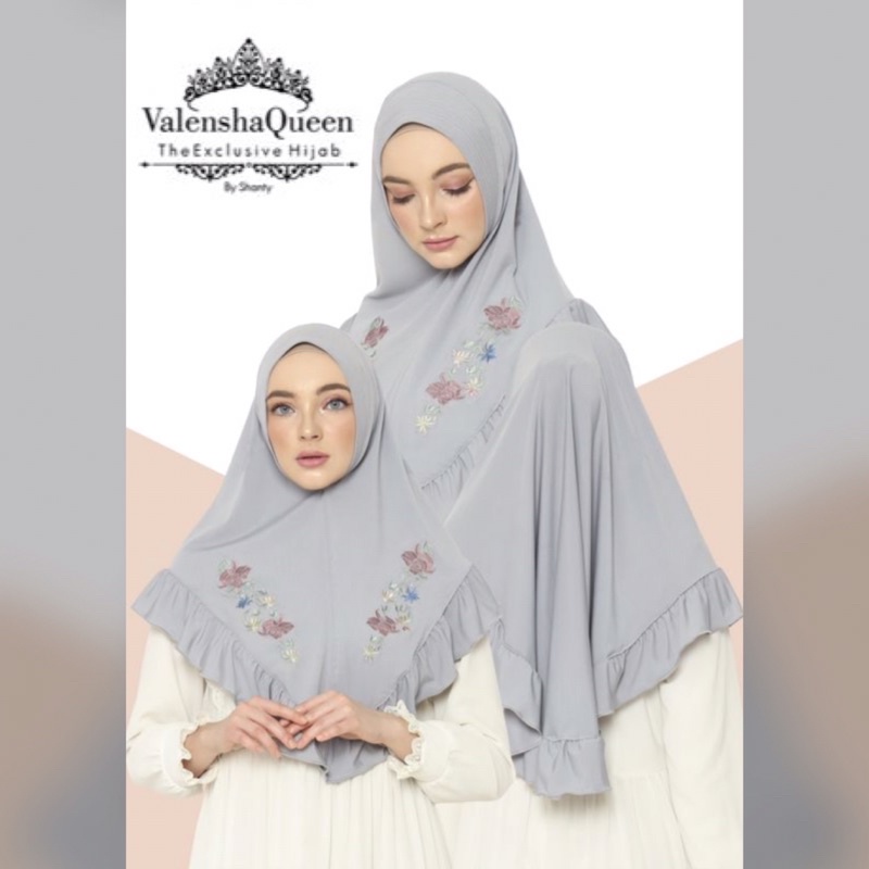 VALENSHA | Khimar NAURA KRIWIL BORDIR